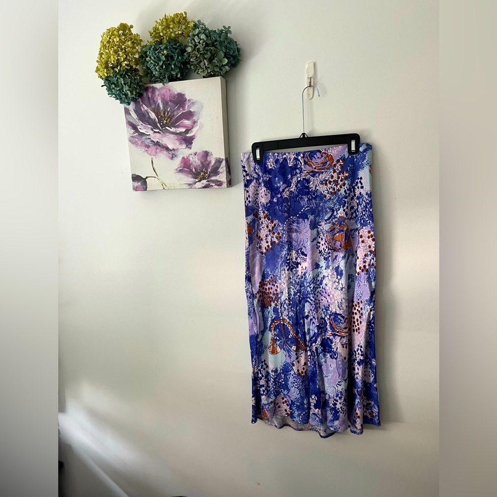 Anthropology slip midi skirt- size small